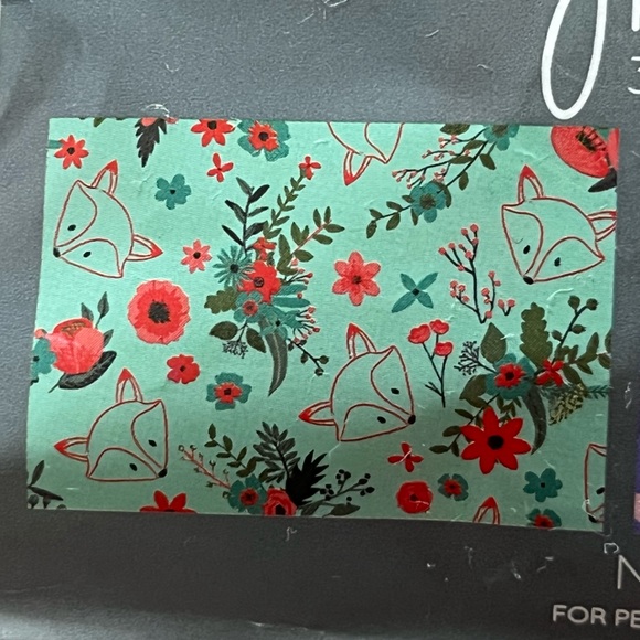 🆕 Julie + Joe Kids Face Masks 3 PACK Mermaids Butterflies Foxes - Picture 2 of 7